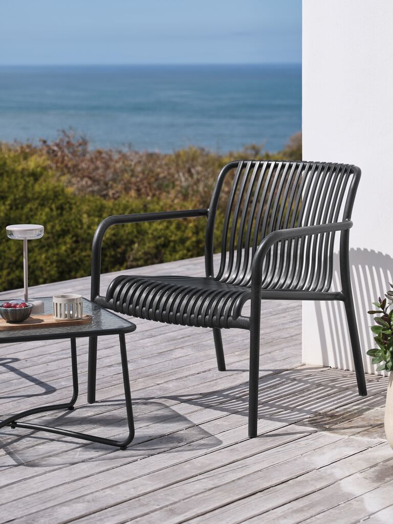 Sillón de exterior NABBEN negro