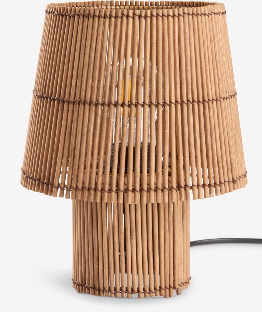 Bordslampa HANNIBAL Ø19xH25cm bambu