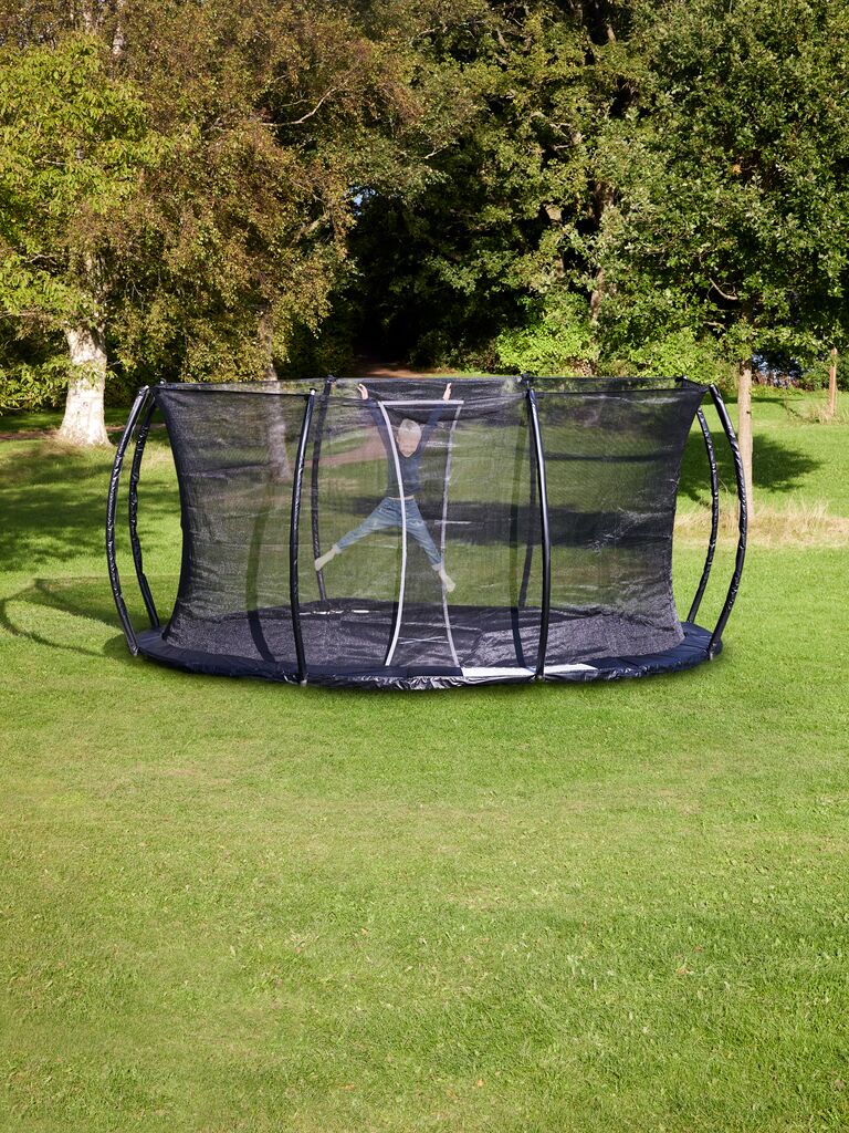 Trampoline De Jardin Nattork 244 Cm Avec Filet De Sécurité Et échelle - Structure Robuste, Jusqu'à 150 Kg