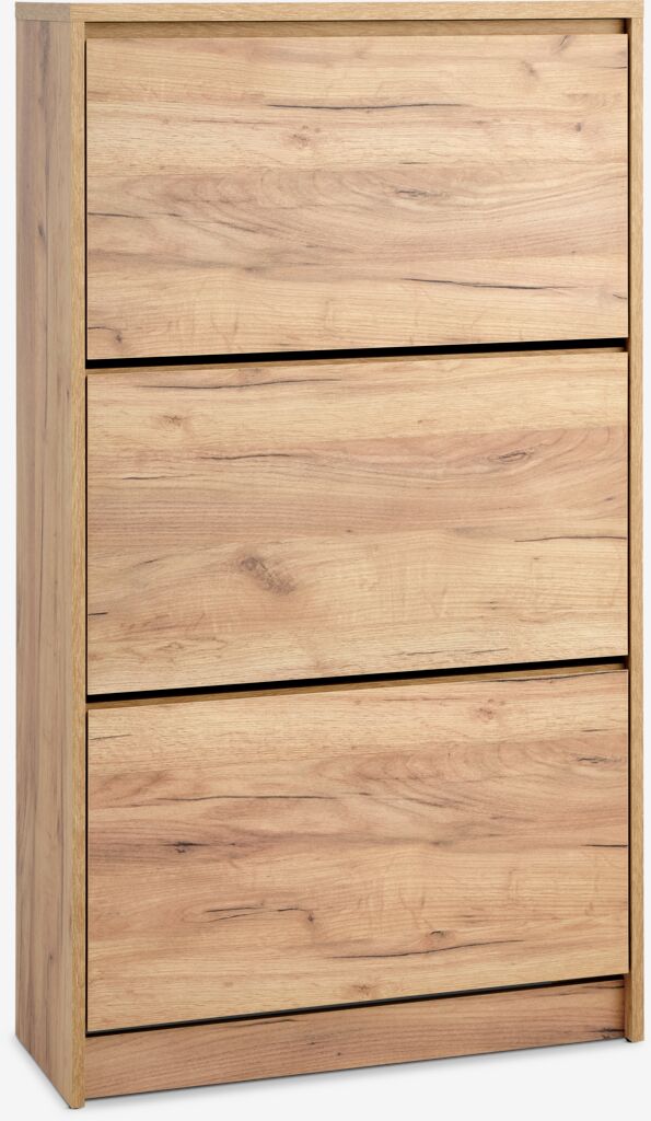 Meuble à chaussures LIMFJORDEN coloris chêne naturel | JYSK