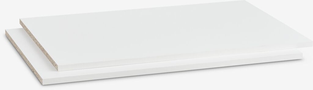 Møbelmontering JYSK Hylder RABERG 150 2 stk/pk hvid 73 cm x 50 cm x 2 cm | Billig & Hurtig i København