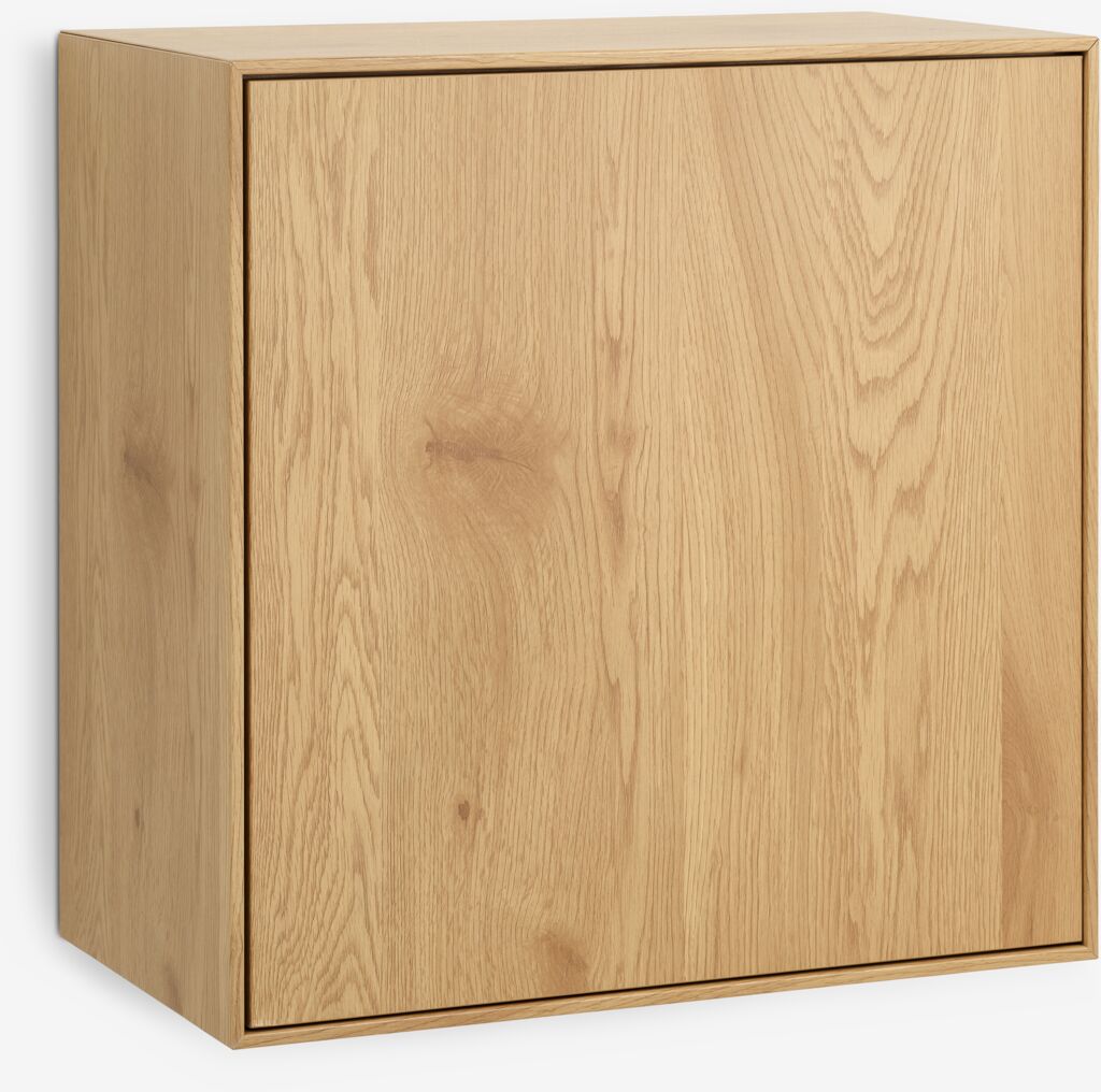 Møbelmontering JYSK Reolmodul GEDSER skab 1 låge varm egefarve 55 cm x 30 cm x 55 cm | Billig & Hurtig i København