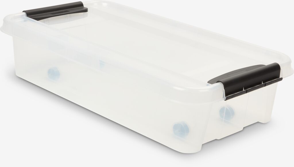 NCRGB 7 contenitori in plastica con manici, 25 x 18 x 10 cm, per bagno, cucina, cucina, bagno (blu scuro
