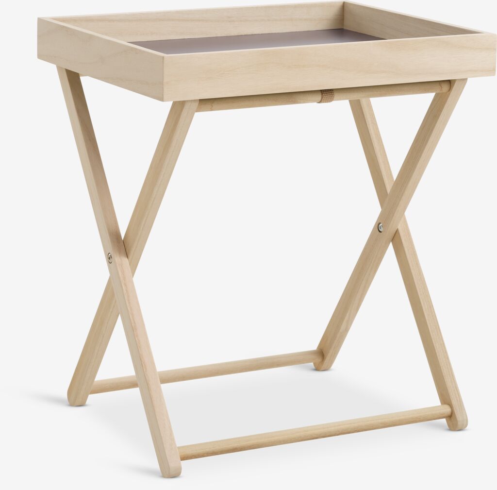 Table/plateau SERUP 40x52 naturel/vert pomme/raisin poudré | JYSK