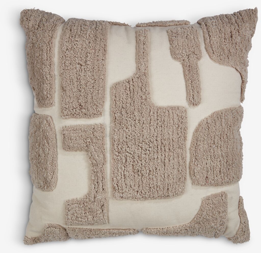 Zierkissen DVERGFAKS 45x45 grau/beige