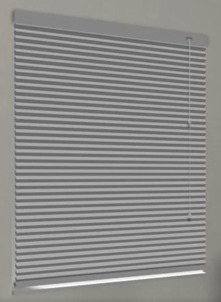 Plisségardin FUR 100x130cm lysdempende dobbel hvit