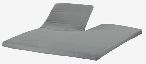 Jerseykuvertlagen ADA 180x200x6-10cm 1-split grå