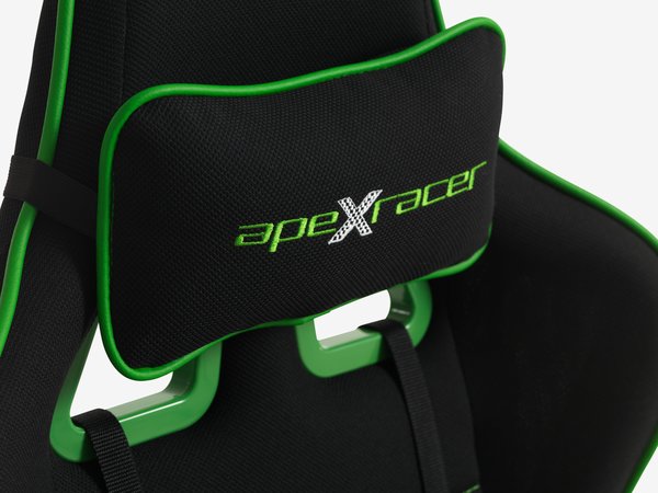 Chaise gaming LAMDRUP noir/vert