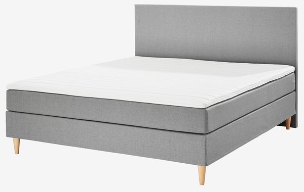 Boxspring posteľ 160x200 BASIC C10 Sivá-23