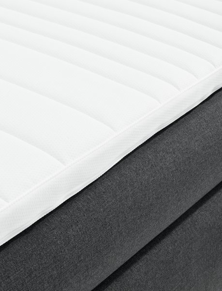 Boxspringbett 140x200cm ANDELVA GC45 grau-41 DZ
