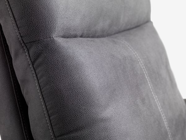 Recliner ABILDSKOV electric grey faux leather
