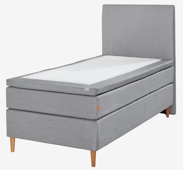 Kontinentalseng 90x200cm SOKNA GC35 grå-27 LATEX