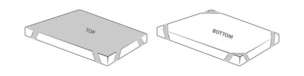 Nässeschutzauflage GRETHE 90x200 weiß