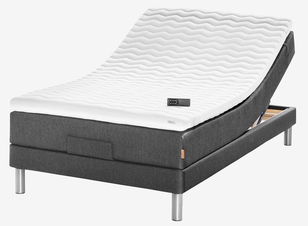 Adj. bed 120x200 GOLD E40 memory Grey-40