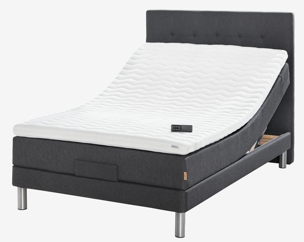 Adj. bed 120x200 GOLD E40 memory Grey-40