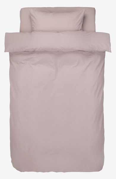 Lenjerie pat+cearșaf ELLEN 140x200 roz