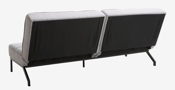 Καναπές-κρεβάτι OREVAD ανοιχτό γκρι ύφασμα