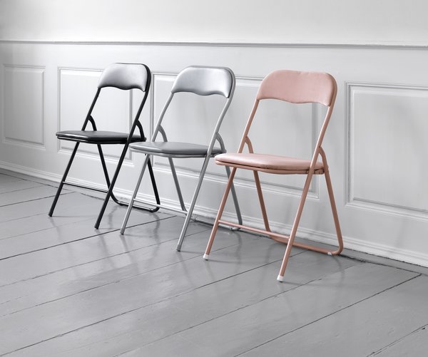Folding chair VOEL velvet rose