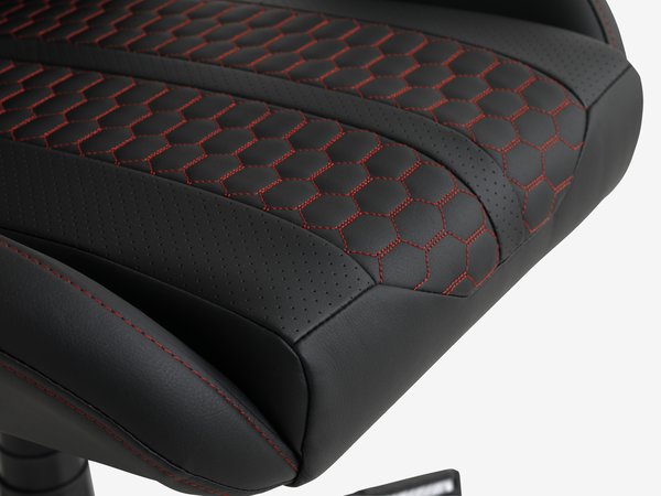 Chaise gaming NIBE noir/rouge