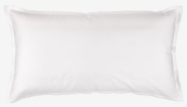 Taie d'oreiller Satin SALLY 40x80 blanc