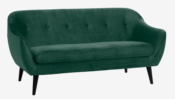 Sofa EGEDAL 2.5-Sitzer Samt grün