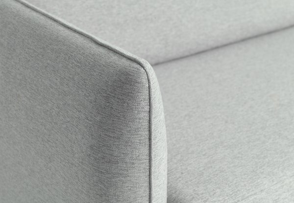 Sofa AARHUS 3-Sitzer Stoff hellgrau