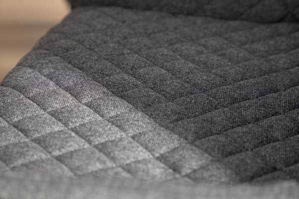 Chaise PEBRINGE gris/noir