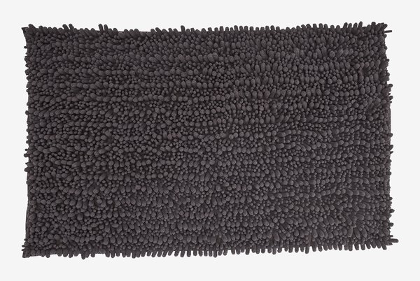 Tapis de bain ROSVIK 50x80 chenille anthracite