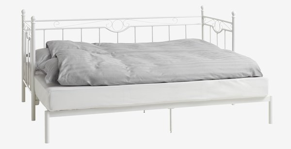 Ліжко PORSGRUNN + Матрац BASIC S20 80/160x200см білий