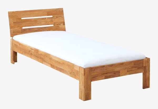 Estrutura de cama OLSKER 90x200 carvalho