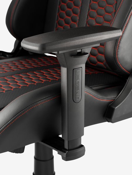 Chaise gaming NIBE noir/rouge