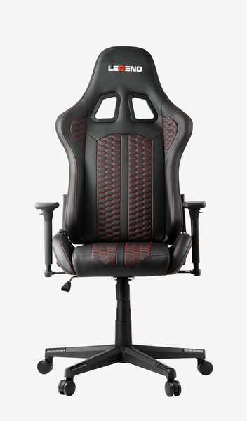 Chaise gaming NIBE noir/rouge