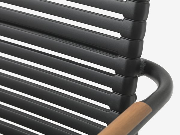 Stacking chair NABE black