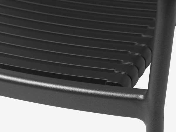 Stacking chair NABE black