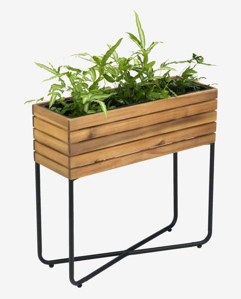 Planter box MYRHAUK W22xL62xH60 hardwood natural