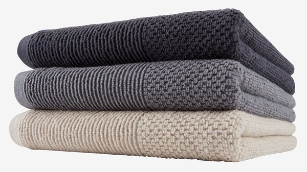 Serviette de toilette GISTAD 50x90 asphalte