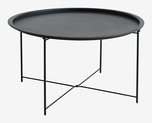 Konferenční stolek RANDERUP Ø75 černá