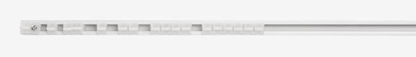 Gordijnrail FIXI 150 cm wit aluminium