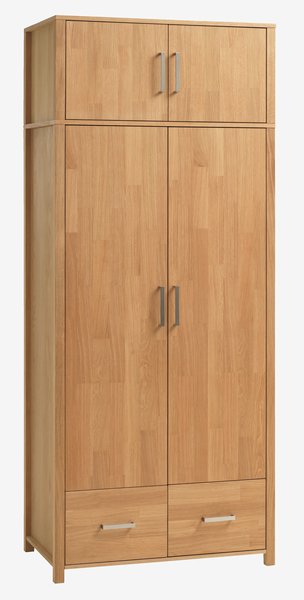 Kleiderschrank HUGGET 96x190 Eiche