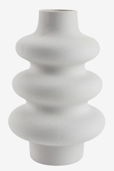 Váza ALVIS Ø20xV30 cm biela