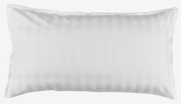 Taie d'oreiller Satin NELL 40x80 blanc