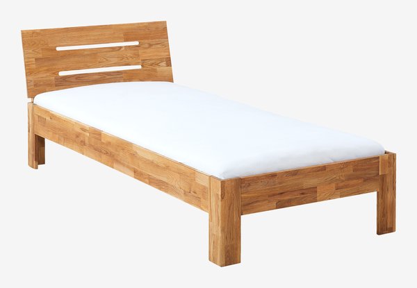 Estrutura de cama OLSKER 90x190 carvalho