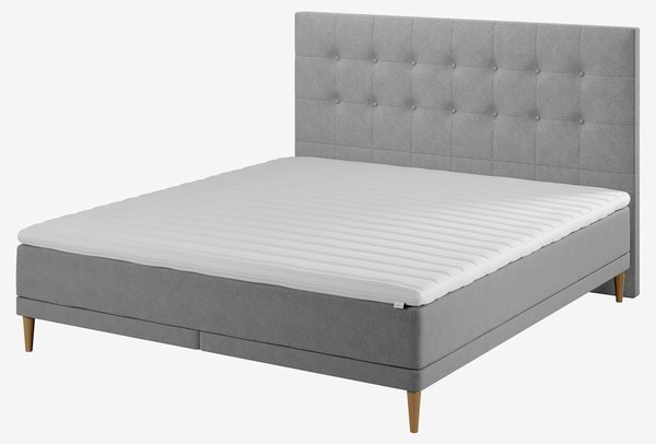 Sengegavl 150x122cm NISA H70 grå-23 DREAMZONE