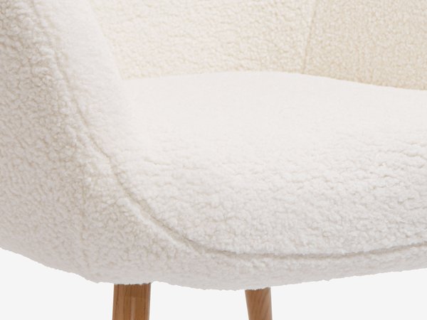 Armchair HUNDESTED off-white