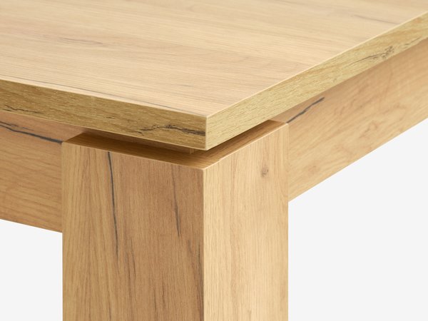 Table LINTRUP 90x190/280 chêne