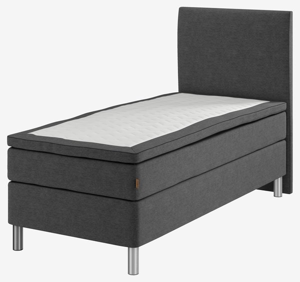 Kontinentalsäng 90x200cm SOKNA GC35 grå-40 PU
