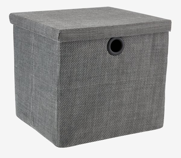 Aufbewahrungsbox FRILO B32xL30xH29cm grau JYSK