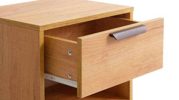 Bedside table JENSLEV 1 drawer oak