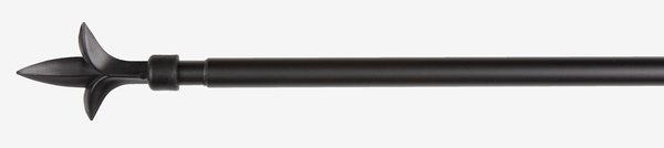 Gordijnroede LILJA 19mm 90-160cm zwart