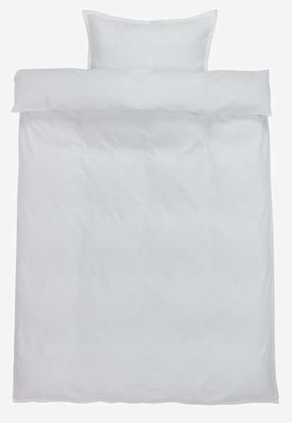 Juego funda nórdica satén INGEBORG 155x220 blanco